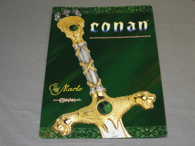 Conan The Barbarian Sword Replica Prop + Stand Marto NR 10