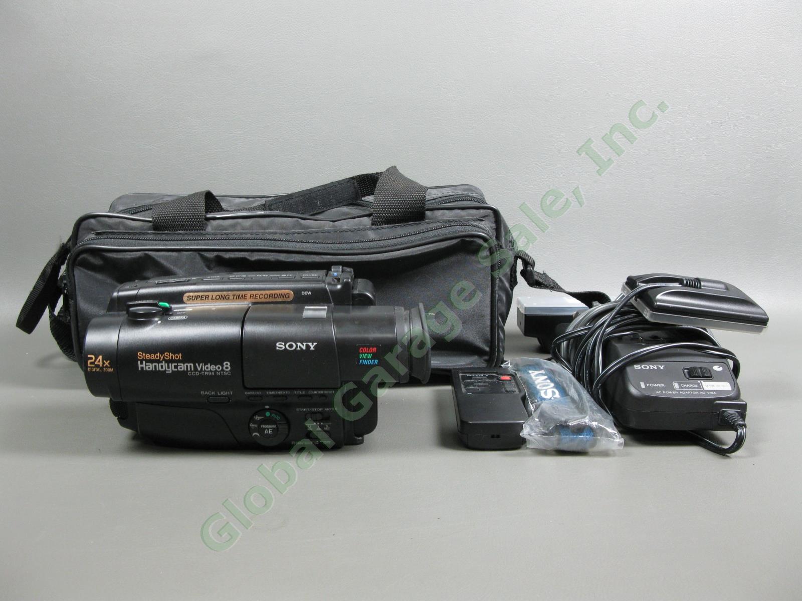 Sony SteadyShot Handycam Video 8mm CCD-TR94 Camcorder Home Video Tested See Desc