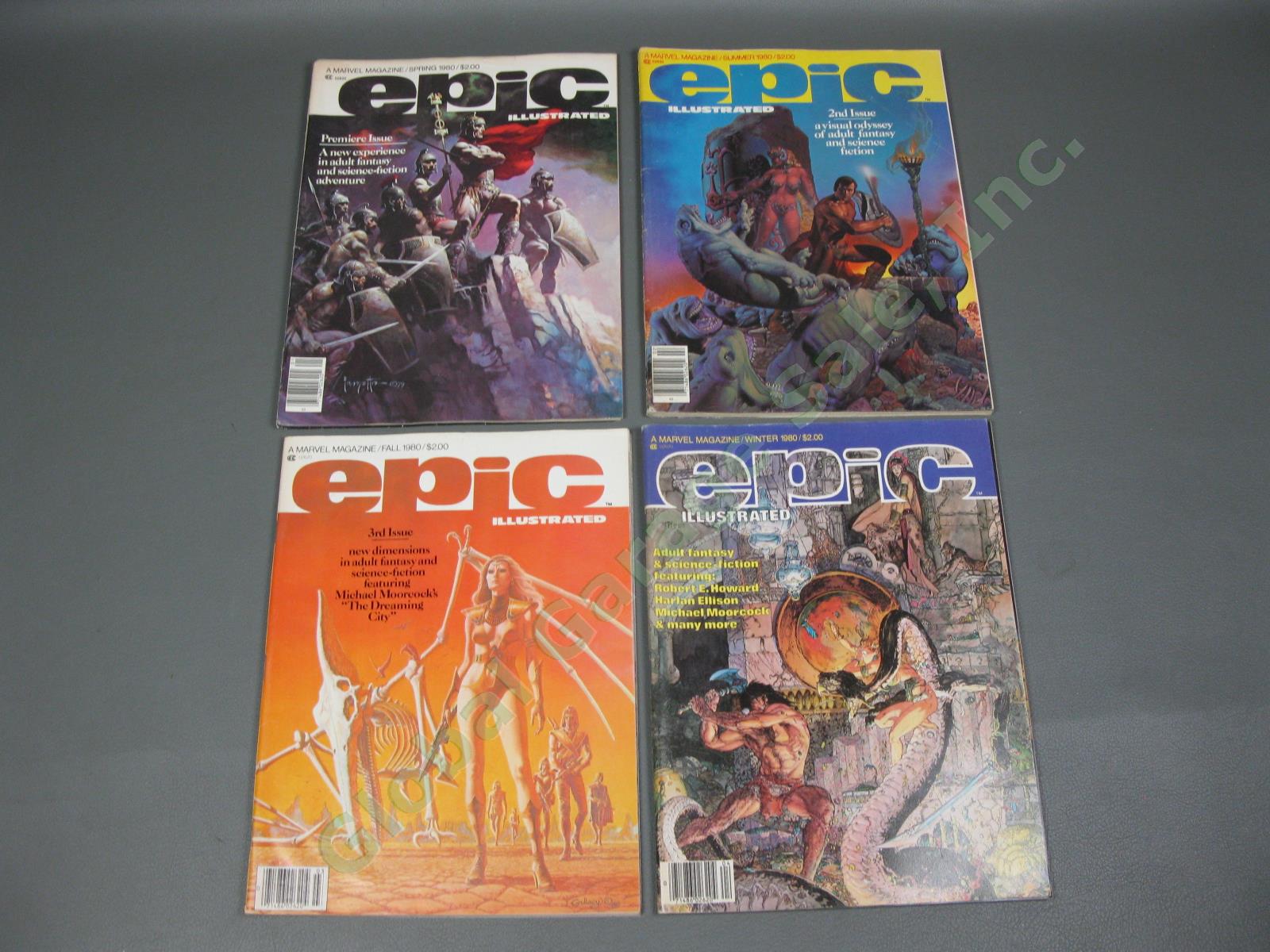 1980-1986 Epic Illustrated Marvel Fantasy Science Fiction Magazine Collection NR 1
