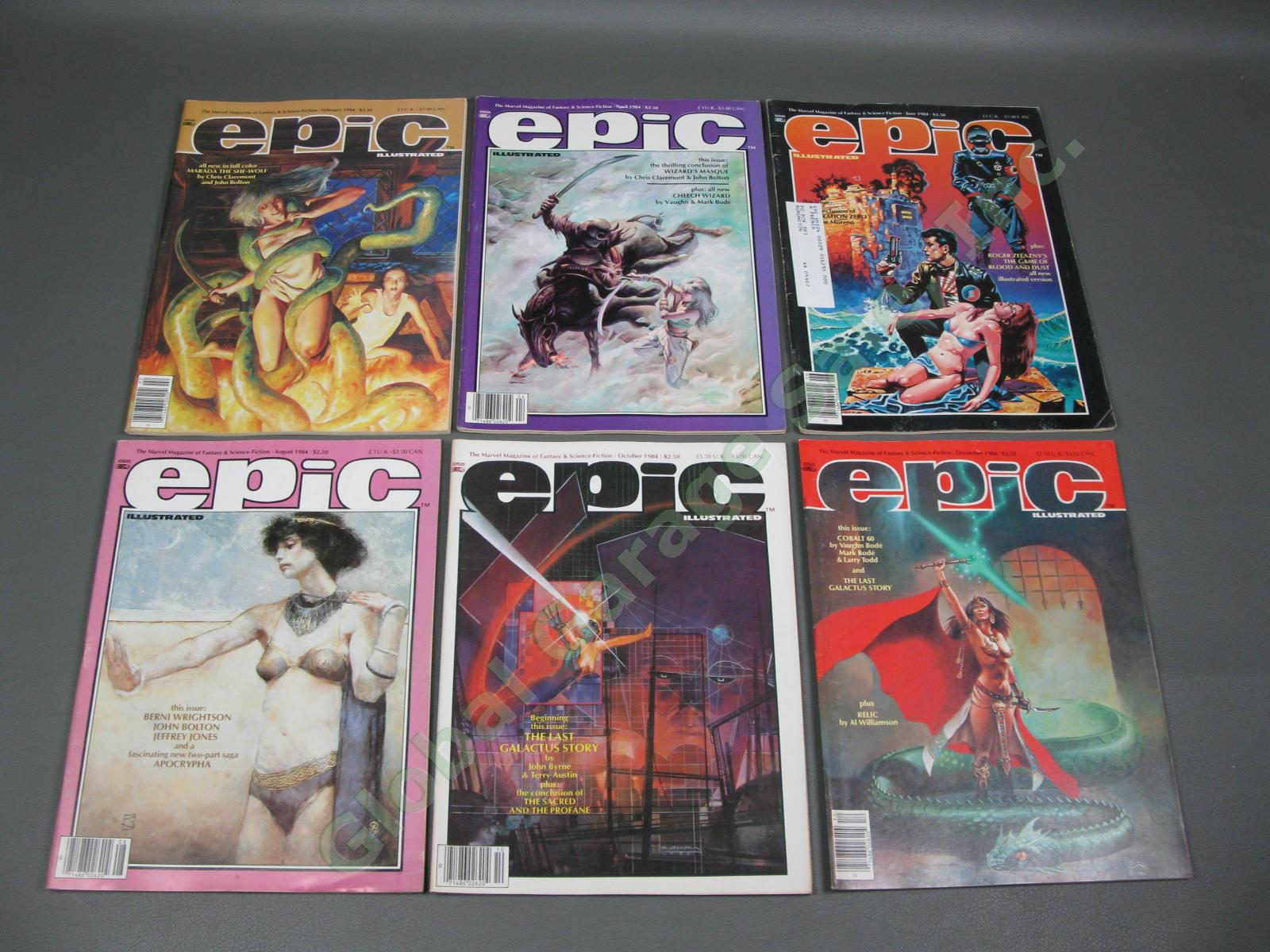 1980-1986 Epic Illustrated Marvel Fantasy Science Fiction Magazine Collection NR 5