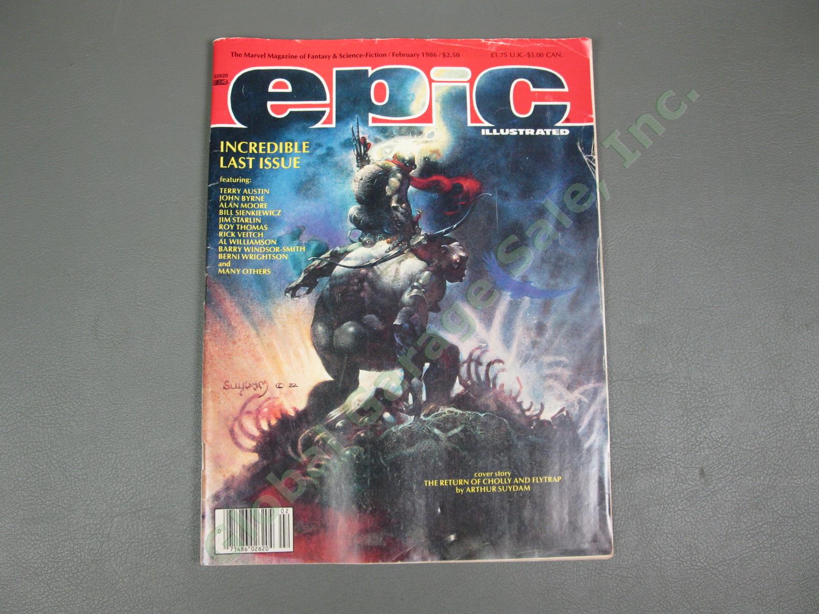 1980-1986 Epic Illustrated Marvel Fantasy Science Fiction Magazine Collection NR 7