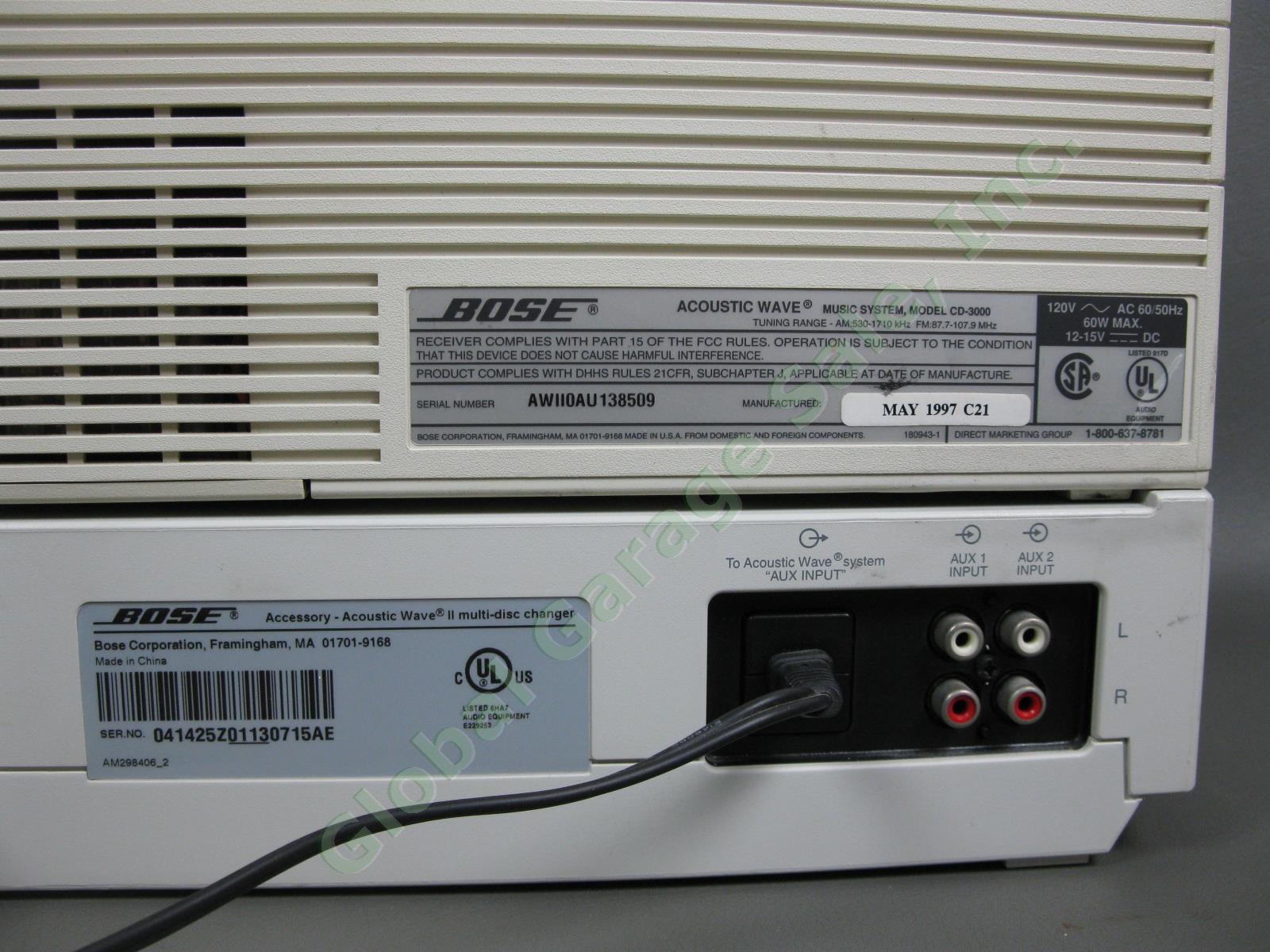 Bose Acoustic Wave II Music System Multi-CD Player Changer AM/FM Radio Speaker 4