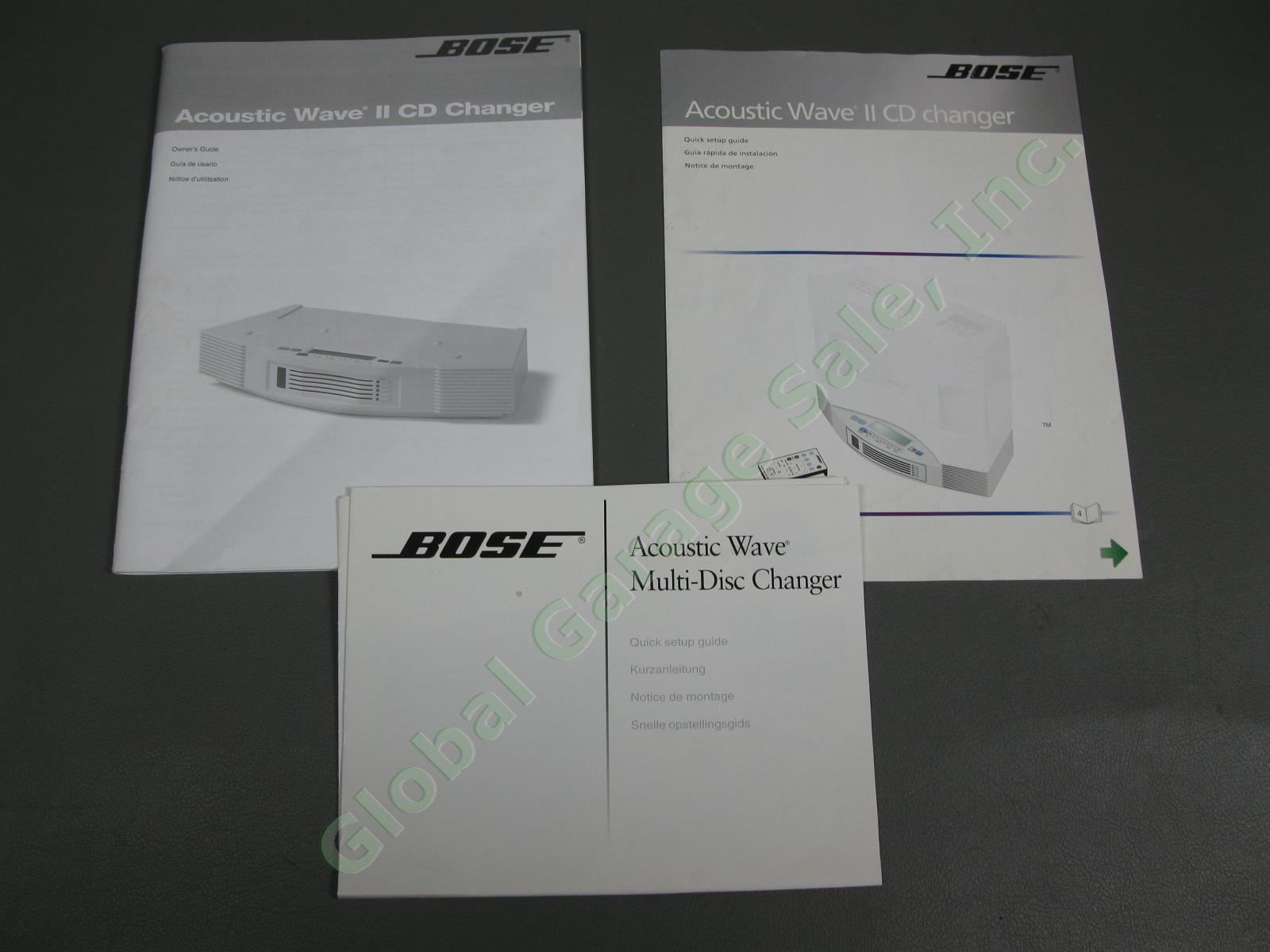 Bose Acoustic Wave II Music System Multi-CD Player Changer AM/FM Radio Speaker 6