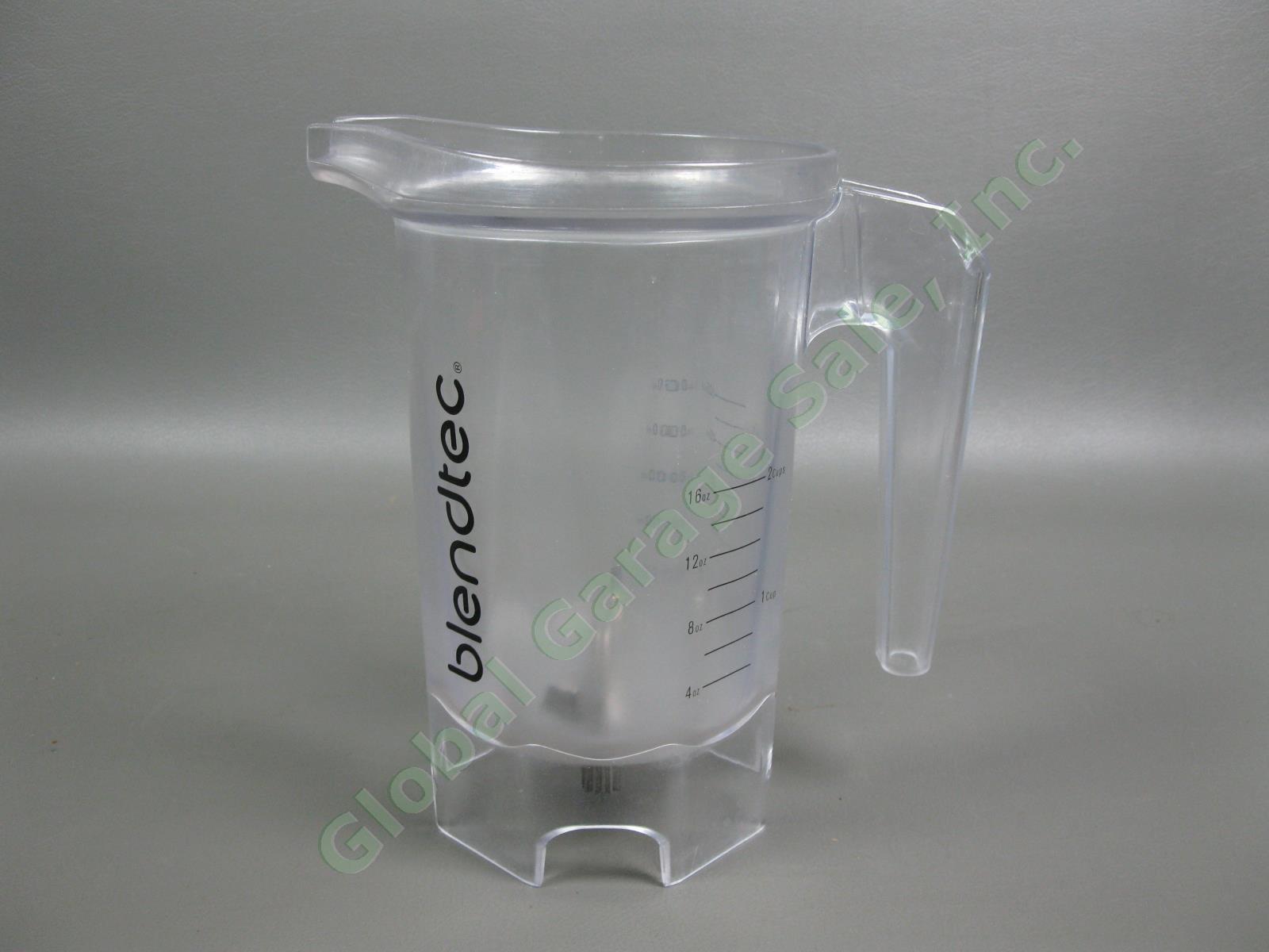 Complete Blendtec 32oz Twister Blender Jar Container Lids and Spatula BPA-Free 1