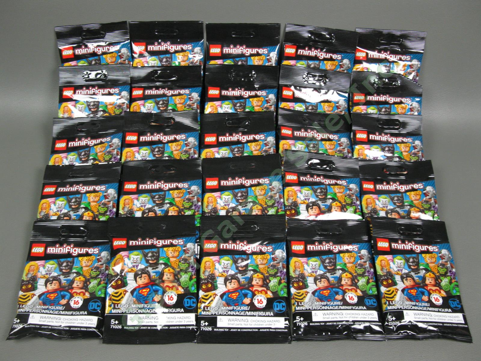 25 Packs Lego DC Superheroes Limited Edition Character Minifigures Lot 71026 NR