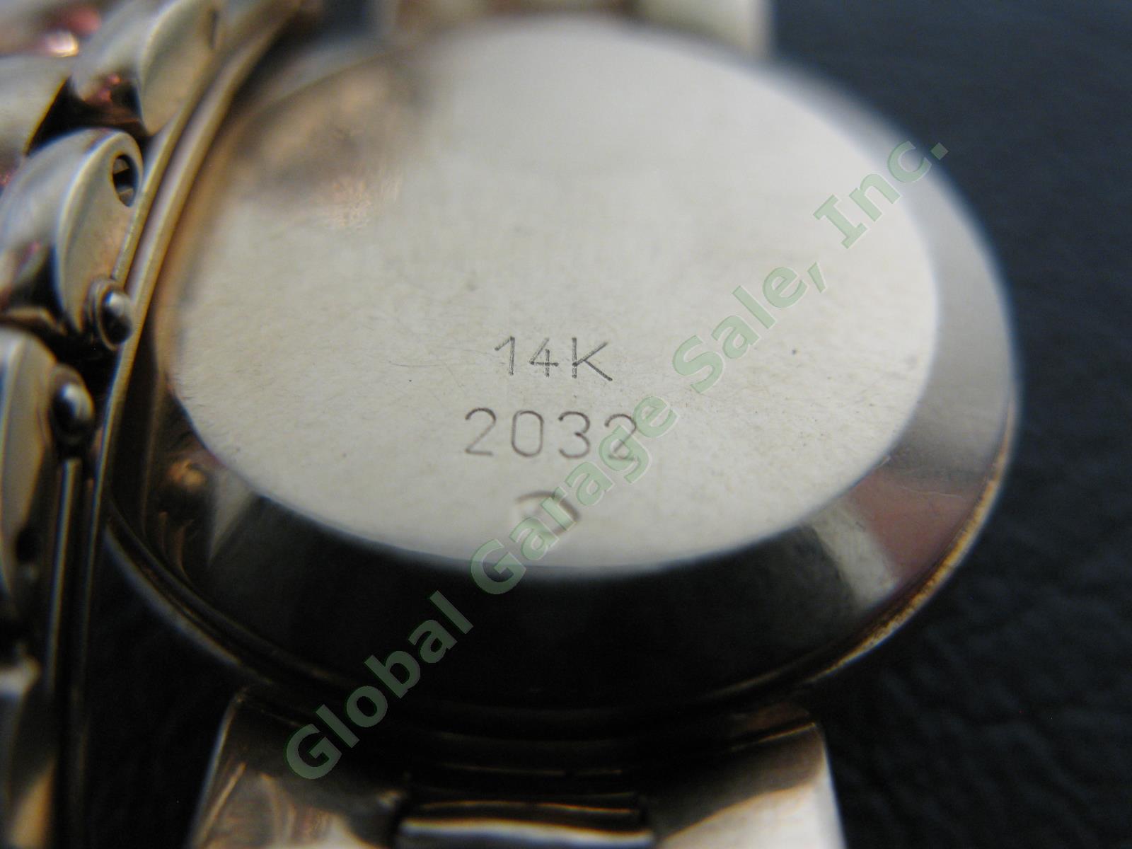 14k Yellow Gold Waldan International Cabochon Sapphire Wrist Watch 26.7 Grams NR 2