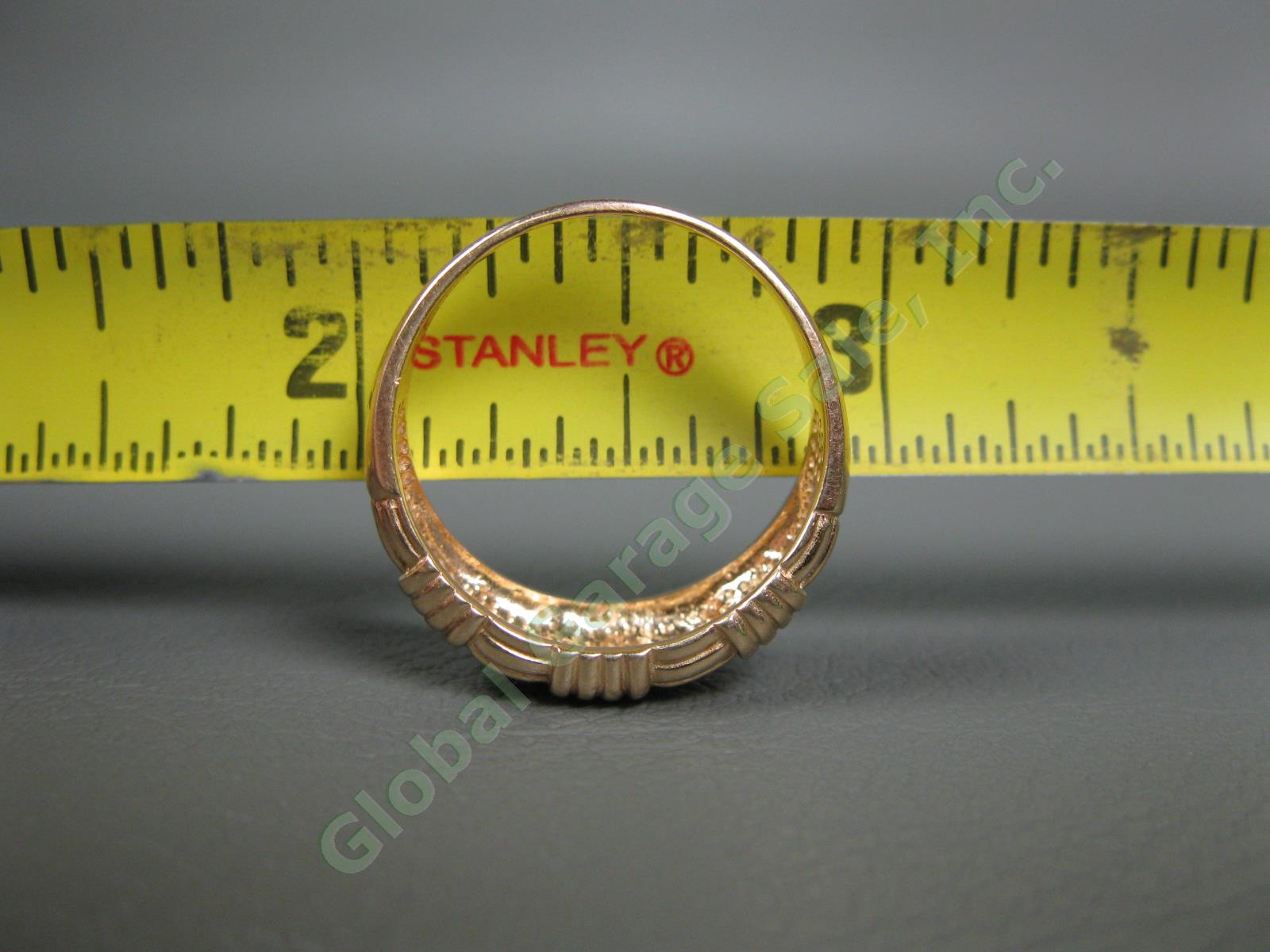 Vintage AAJ 14k Yellow Gold Rope Braid Band Size 8-1/2 Wedding Ring 4.4 Grams NR 3