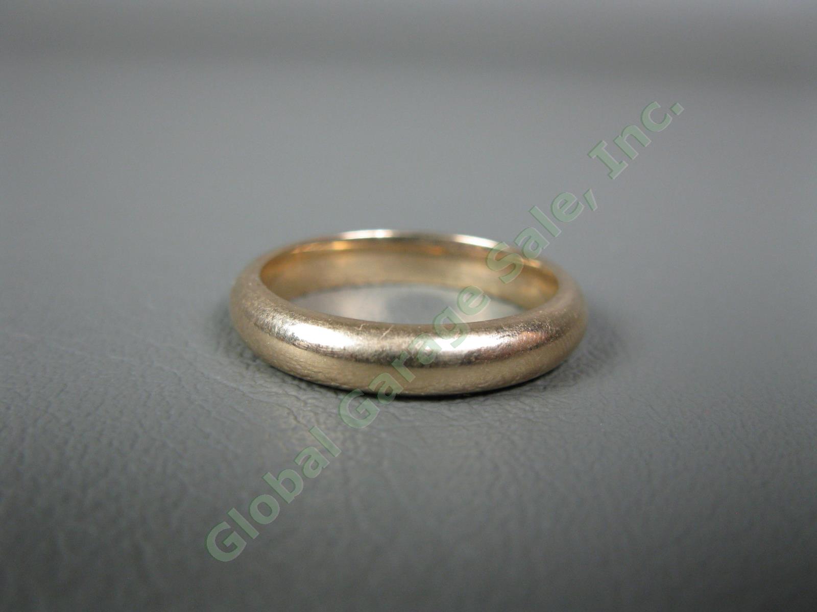 10K Solid Yellow Gold Size 8-1/4 Mens Gentlemens Wedding Band Ring 5.2 Grams NR