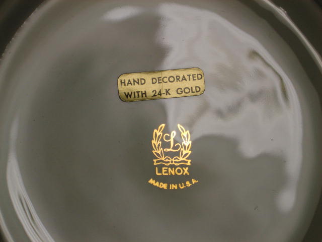 4 Vintage Lenox Holiday Holly Serving Bowls Dishes Set 4