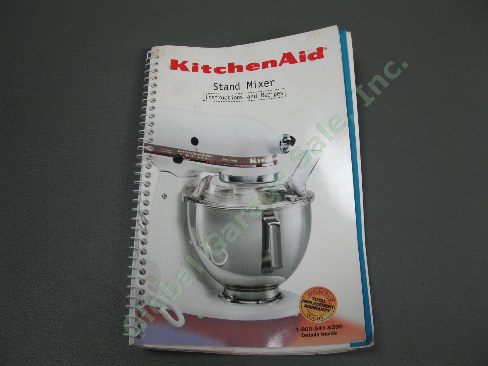 KitchenAid K5SSWH Heavy Duty Ivory Countertop Stand 10-Speed Mixer Set Tested NR 6