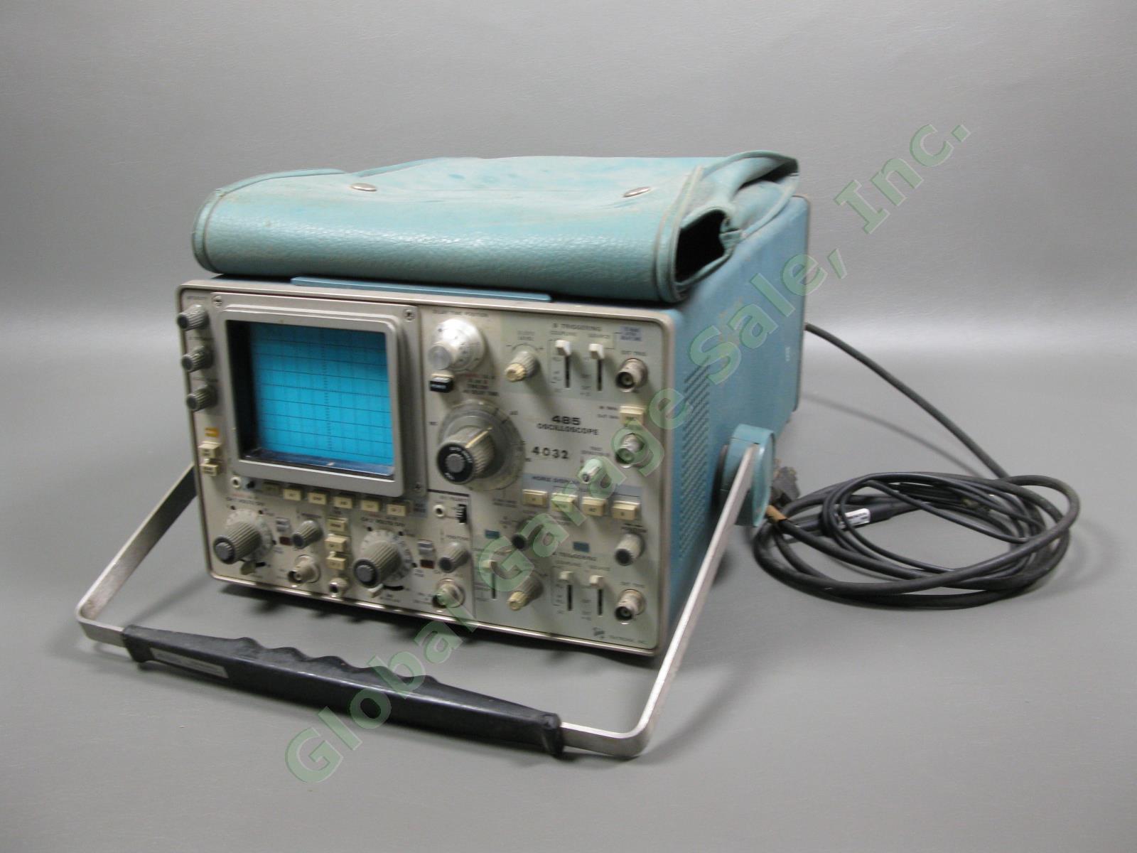 Tektronix 485 2-Channel Dual-Trace Portable Analog Oscilloscope Parts/Repair NR