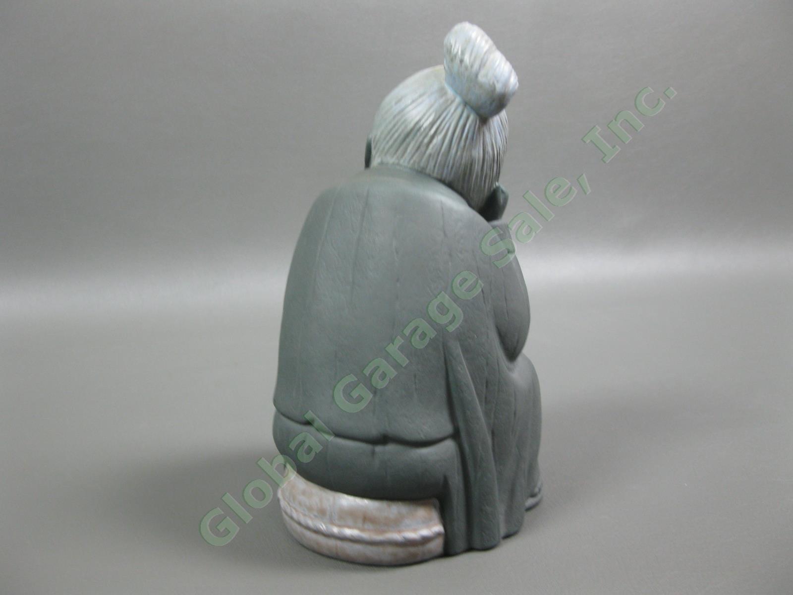 Retired Lladro 2056 2057 Short Tall Sleeping Chinese Man Porcelain Figurine Pair 5