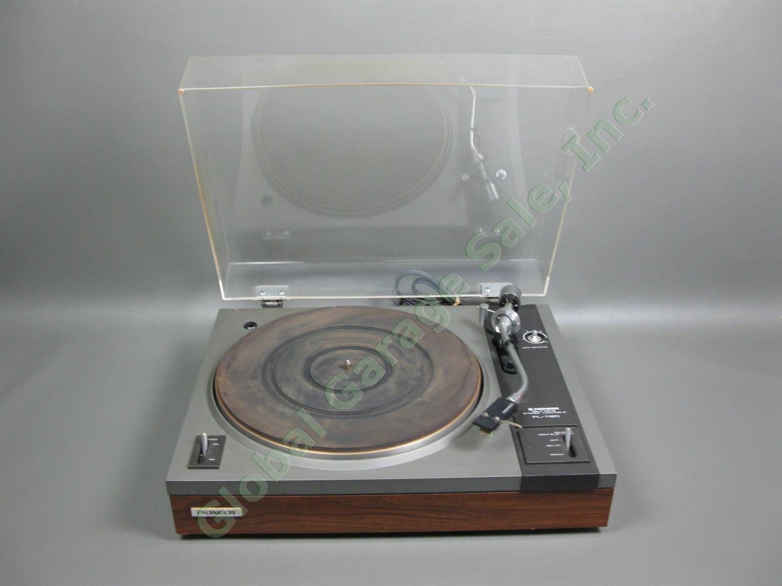 Vintage Pioneer PL-112D Belt-Drive Stereo Record Vinyl Turntable 120v Working NR
