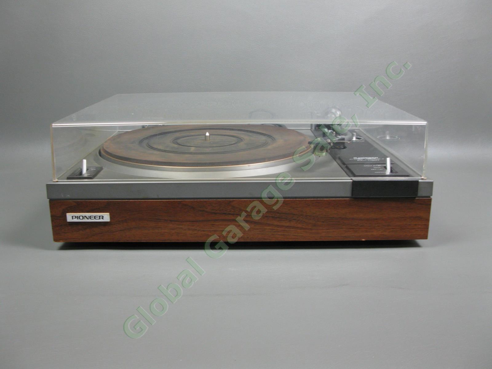 Vintage Pioneer PL-112D Belt-Drive Stereo Record Vinyl Turntable 120v Working NR 1