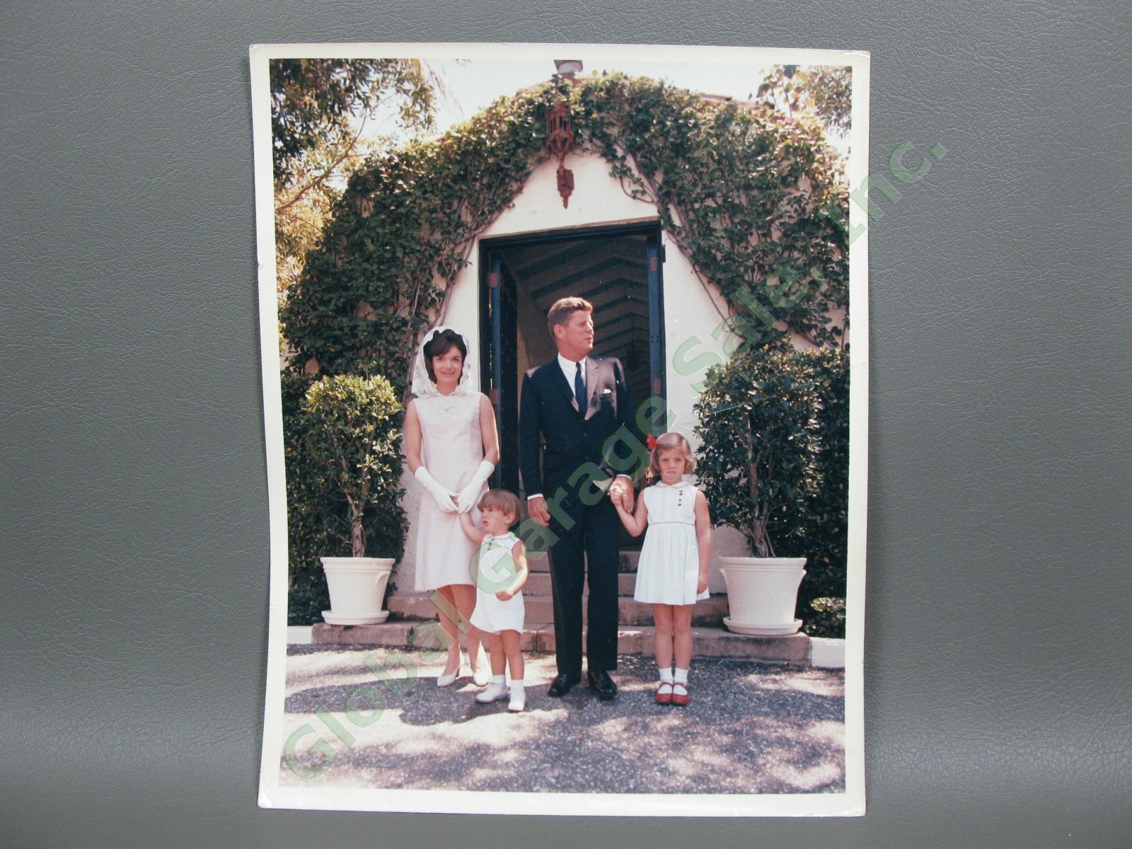 4/14/1963 Cecil Stoughton JFK Photo John Jackie Kennedy Easter Palm Beach Chapel