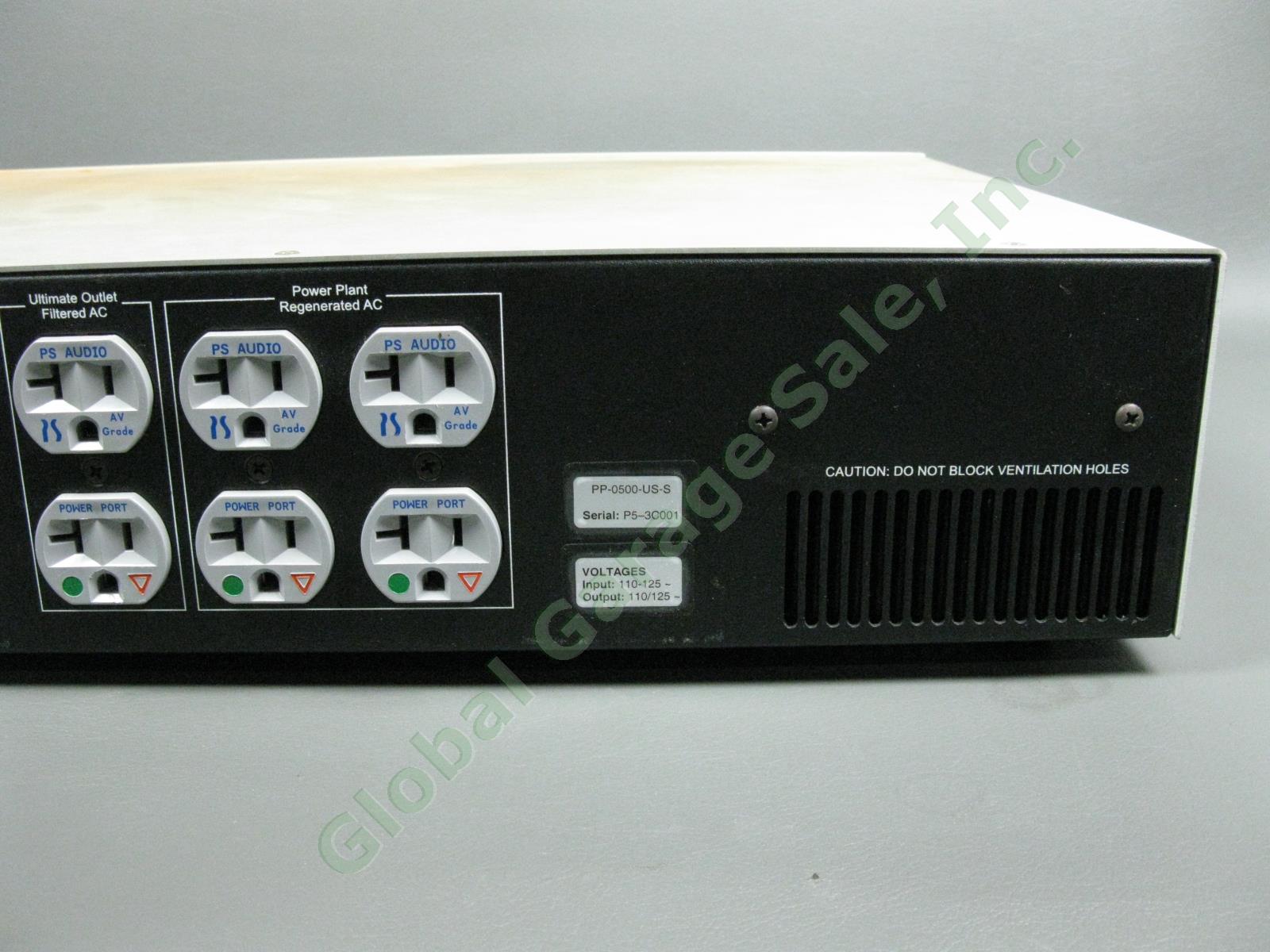 PS Audio Power Plant P500 AC Regenerator Audiophile Line Conditioner For Parts 6