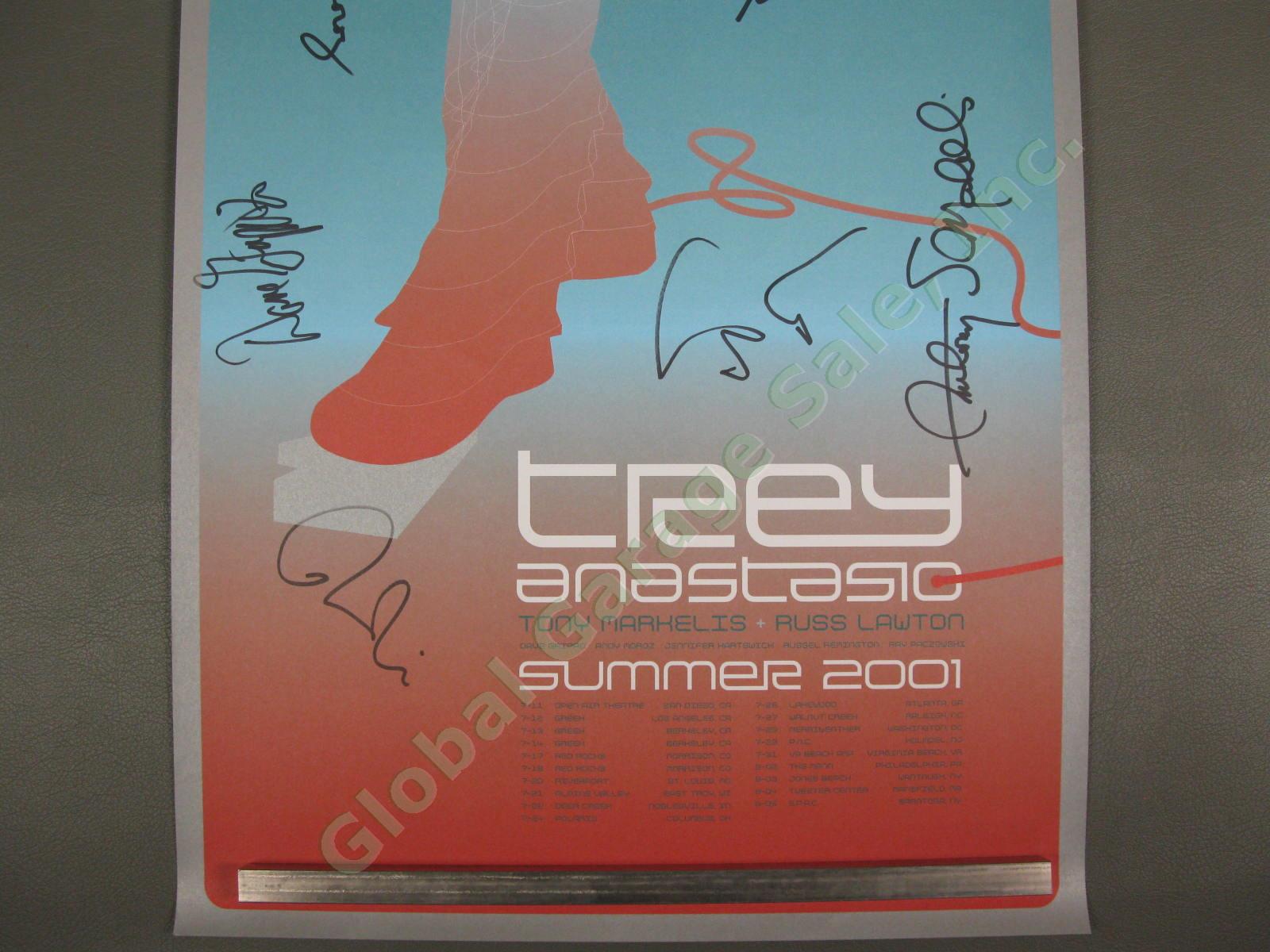 1st Edition 2001 TREY ANASTASIO BAND SIGNED TAB Silhouette Poster PHISH Error 2