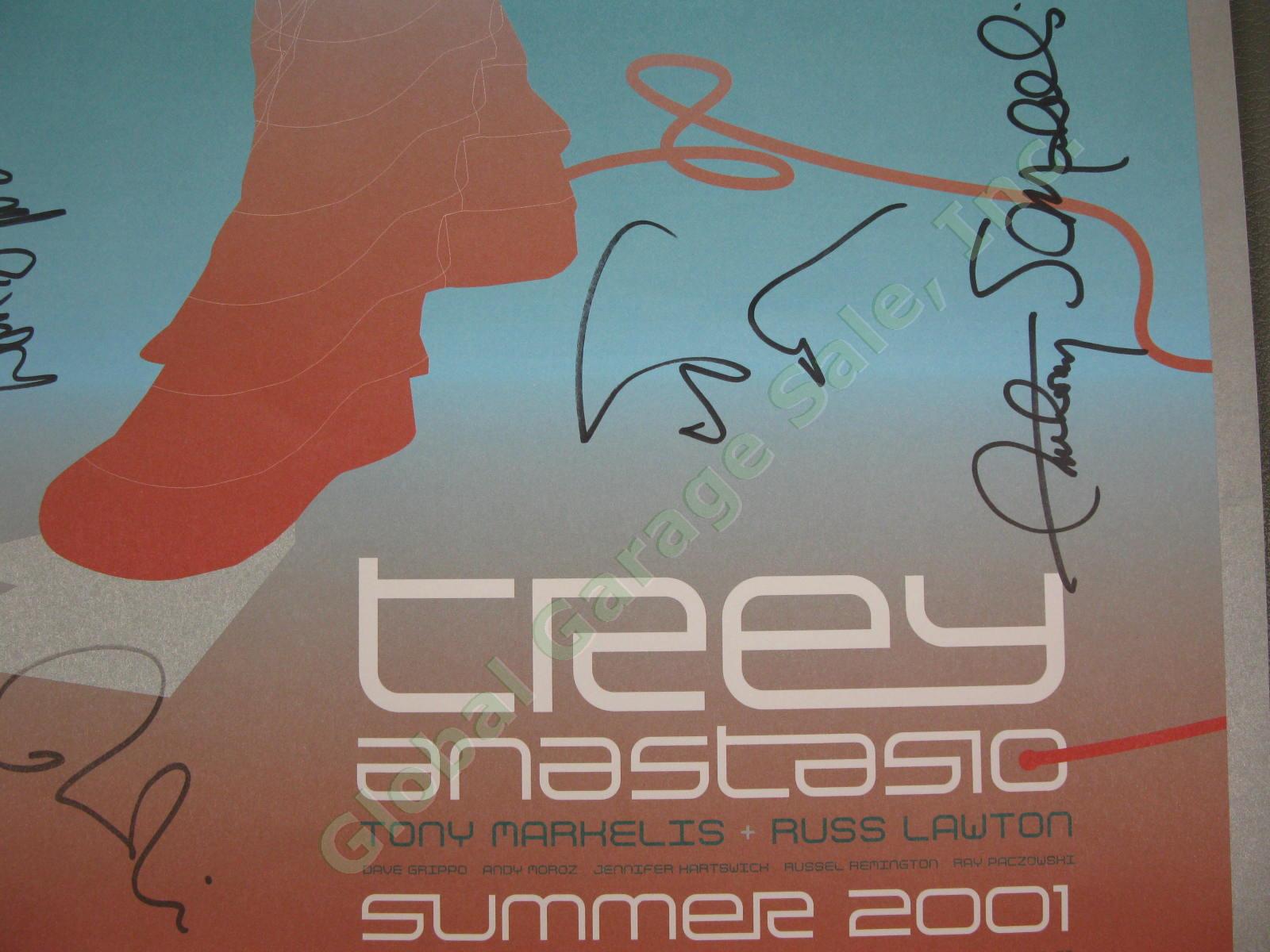1st Edition 2001 TREY ANASTASIO BAND SIGNED TAB Silhouette Poster PHISH Error 3