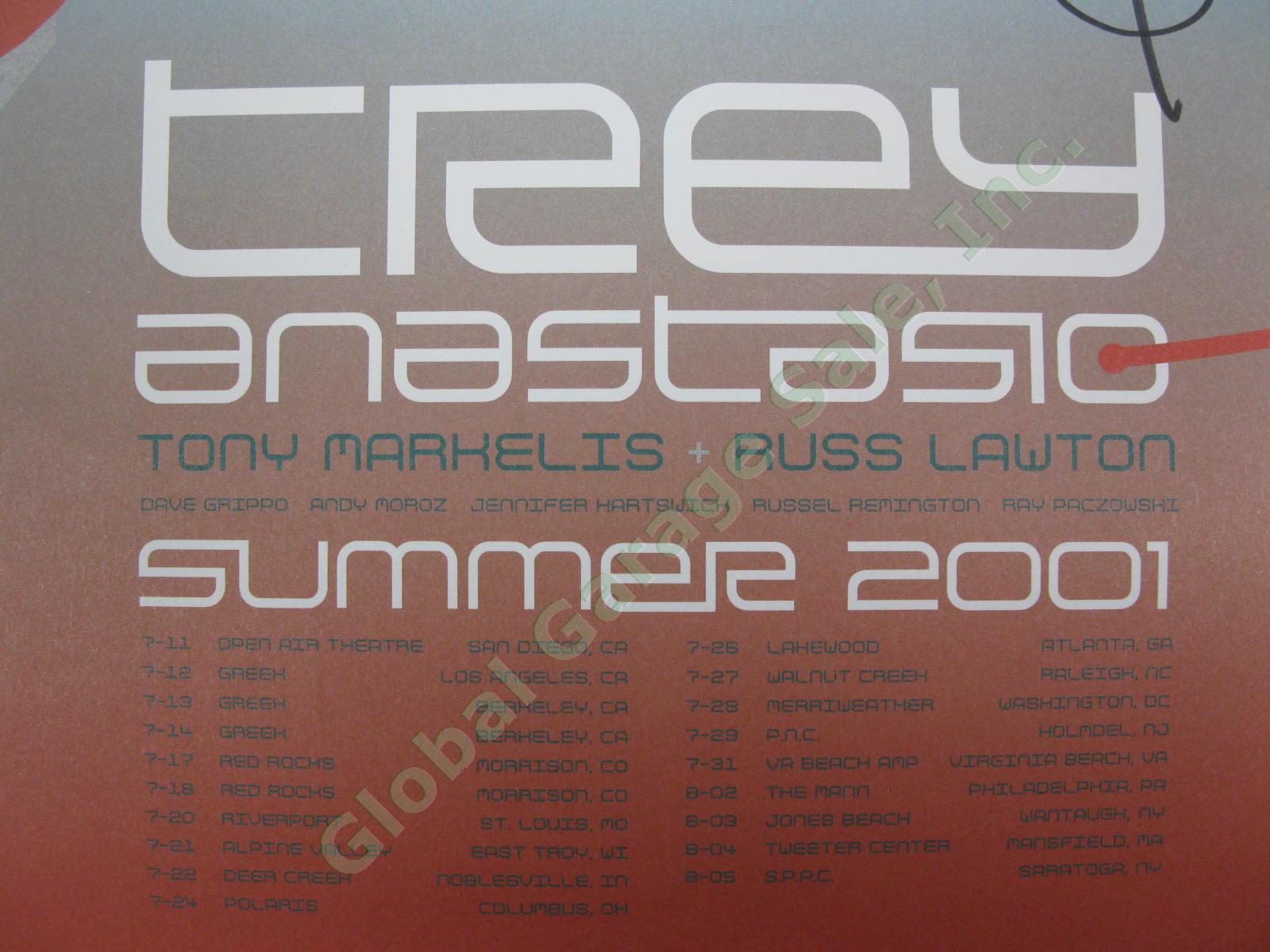 1st Edition 2001 TREY ANASTASIO BAND SIGNED TAB Silhouette Poster PHISH Error 4