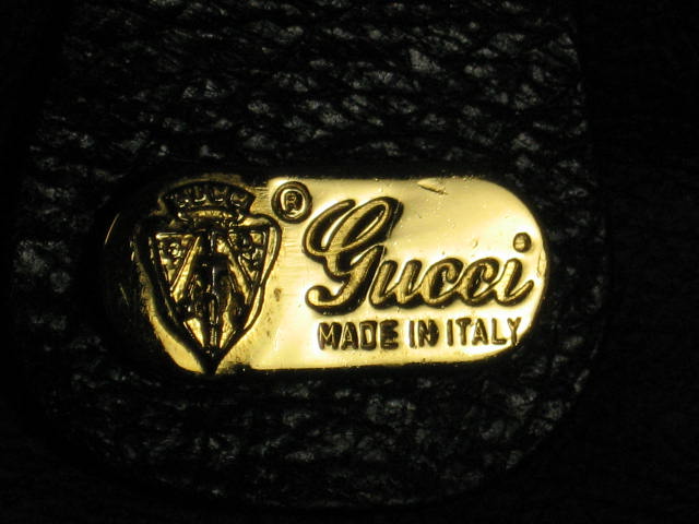 Rare Vintage Gucci Blue Tote Shoulder Bag W/Dust Bag NR 8