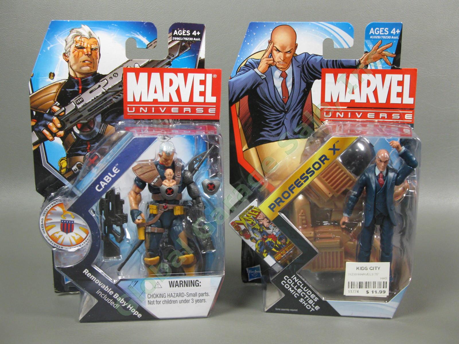 23 Marvel Universe X-Men Figure Set 007 Cable 022 Professor X 014 Juggernaut NR 2
