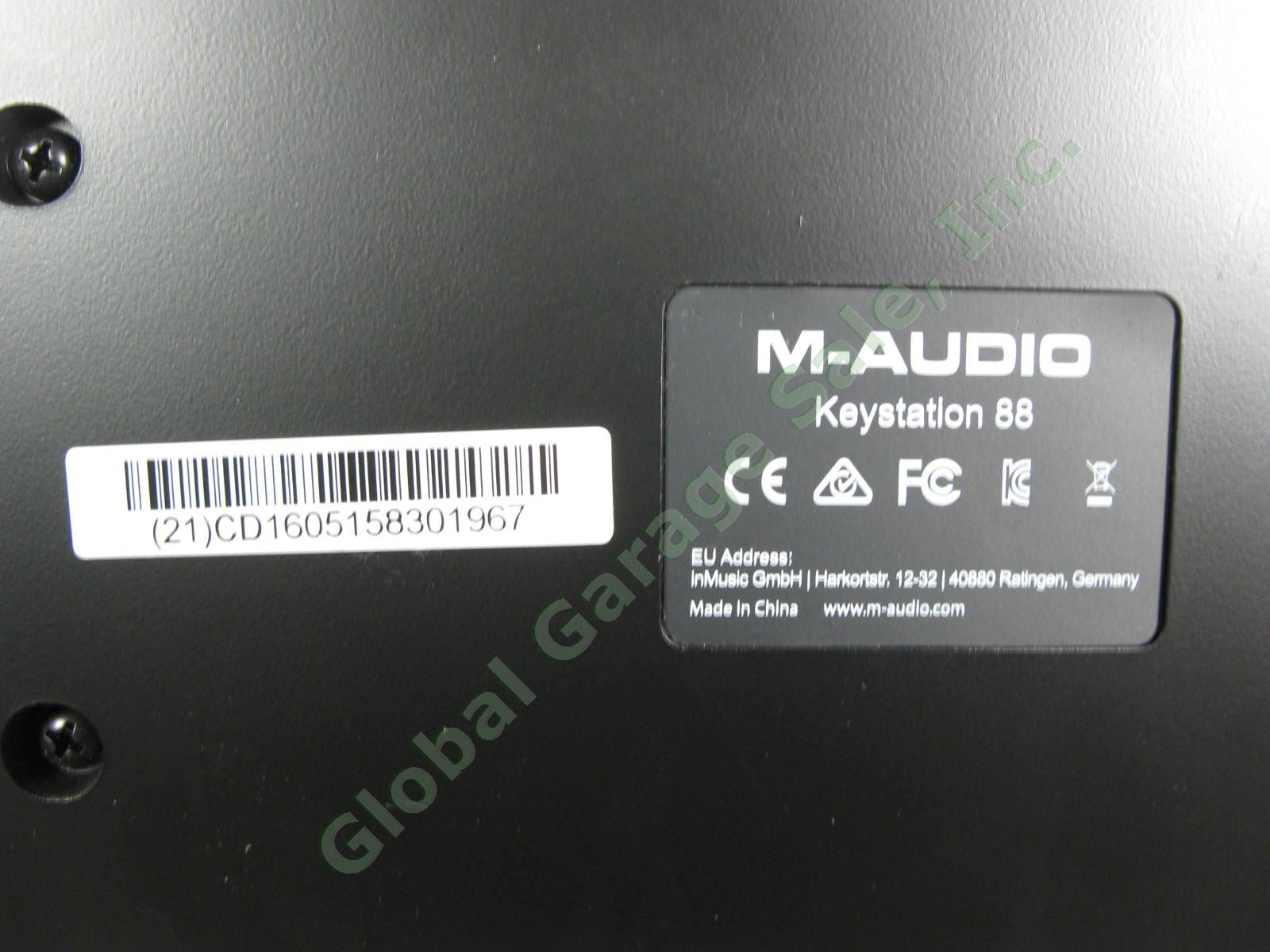 M-Audio Keystation 88 USB MIDI 88-Key Keyboard Controller Instrument Stand Cord 4