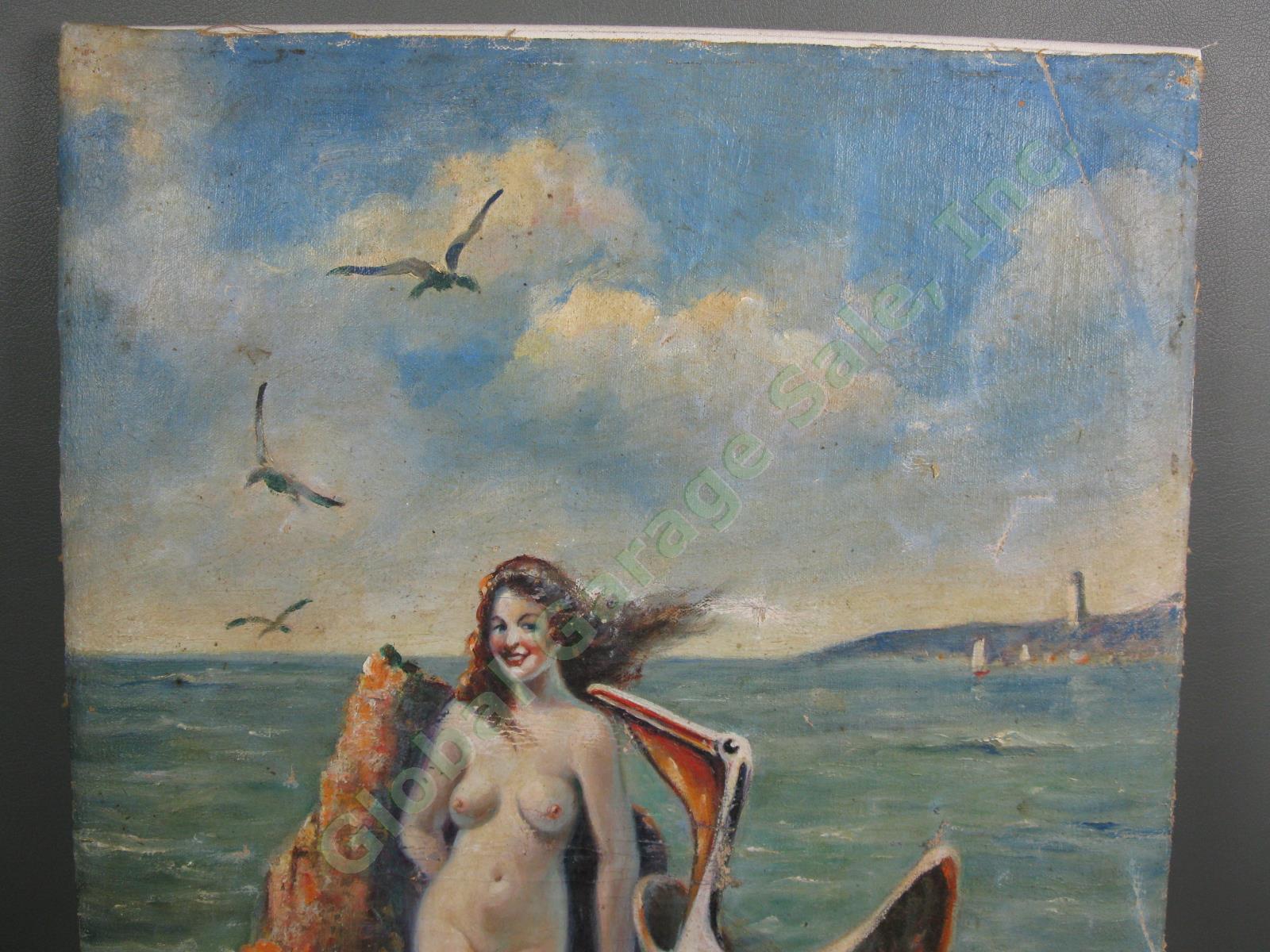 Original Arthur Williamson SECRETS Impressionist Nude Oil Painting Canvas SIGNED 1