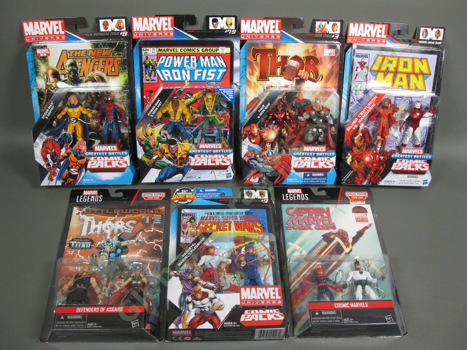 Marvel Universe Legends Comic Pack Figure Lot Secret Wars Iron Man Avengers Thor