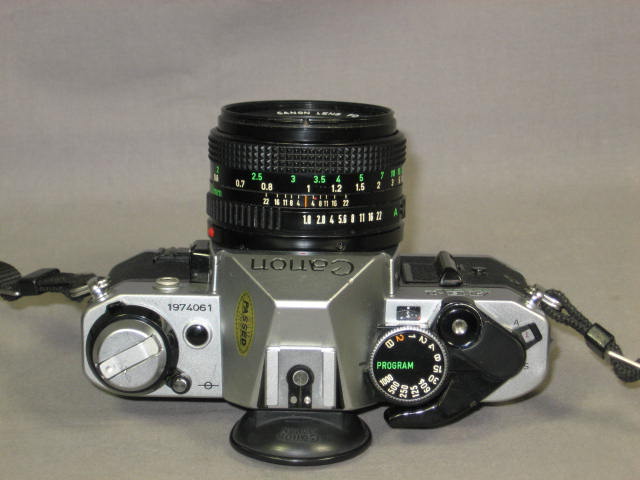 Canon AE-1 Program SLR Camera 28mm 50mm 85-300mm Lens + 4