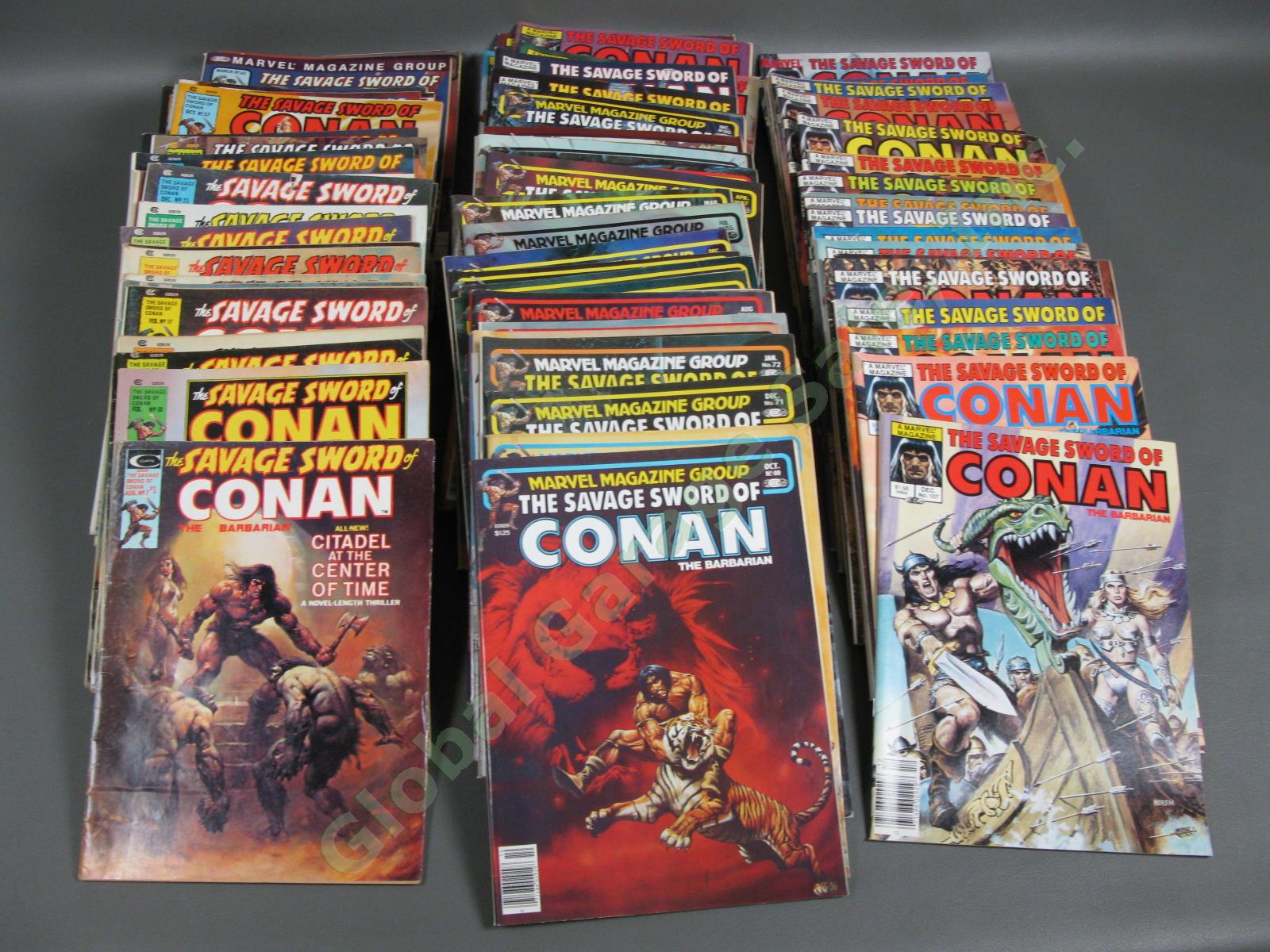 90 1975-1990 Savage Sword Conan The Barbarian #7-179 Bronze Age Comic Book Lot