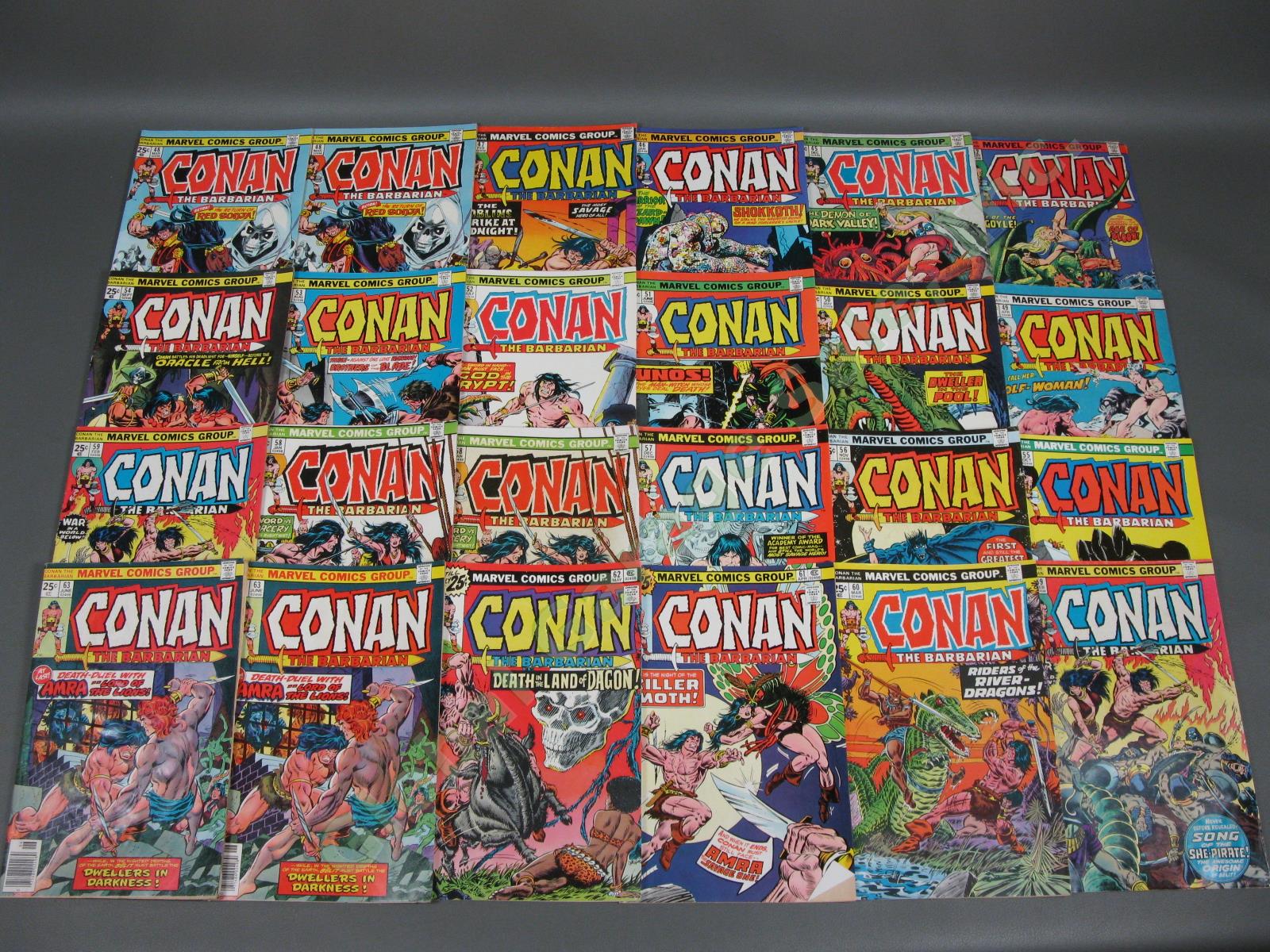 187 Vintage Marvel Conan The Barbarian #15-274 Bronze Modern Age Comic Book Lot 2