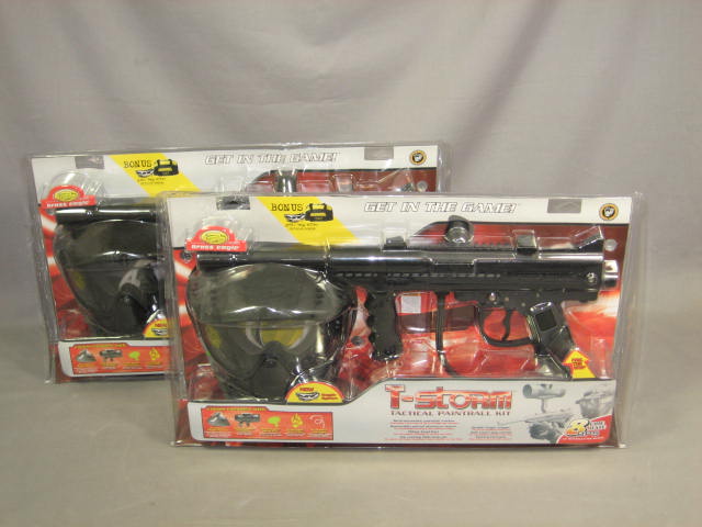 2 NEW Brass Eagle T-Storm Paintball Marker Gun Kits NR