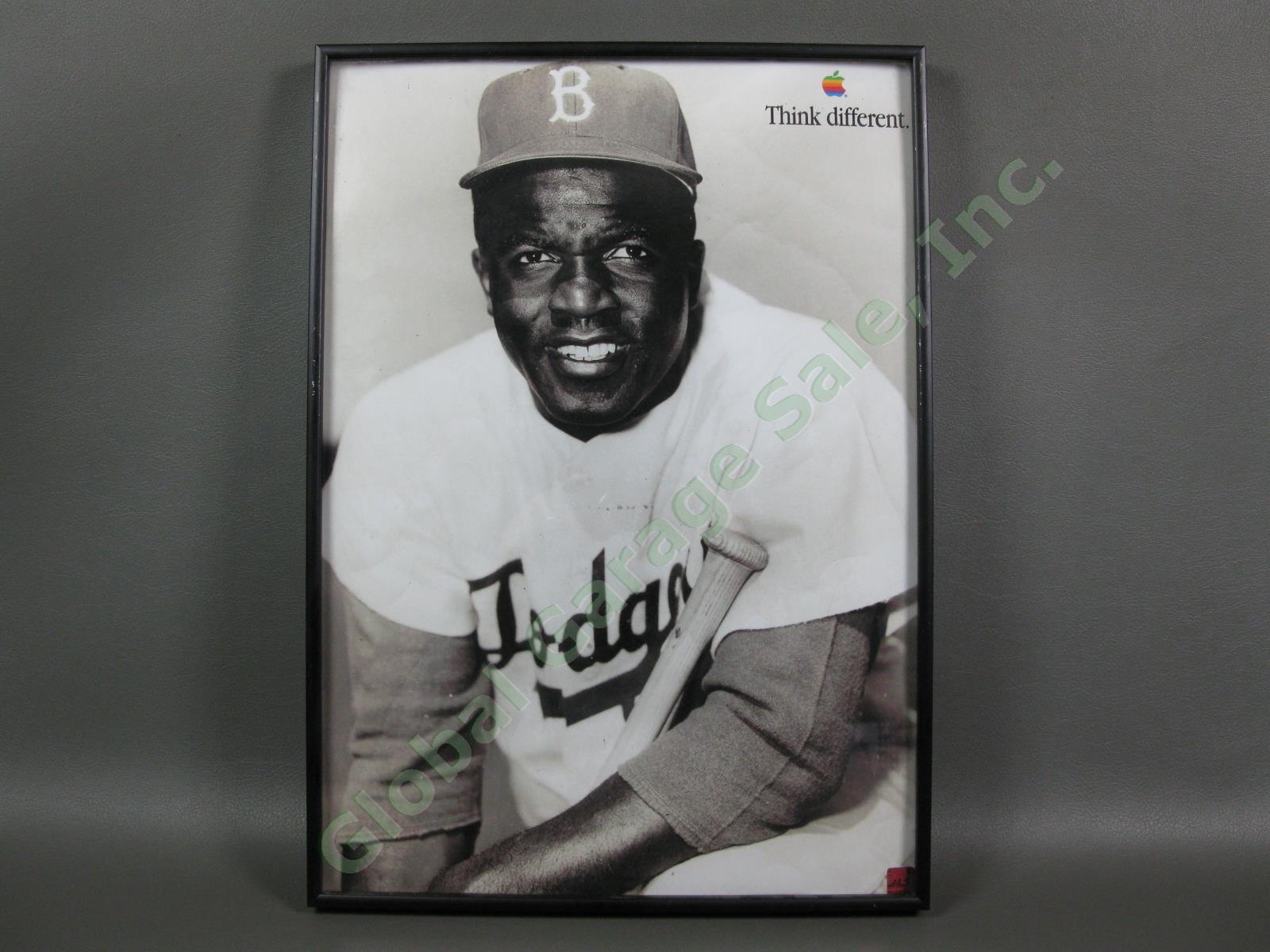 RARE Jackie Robinson 42 Apple Think Different Poster MLB BLM Civil Rights 12x17