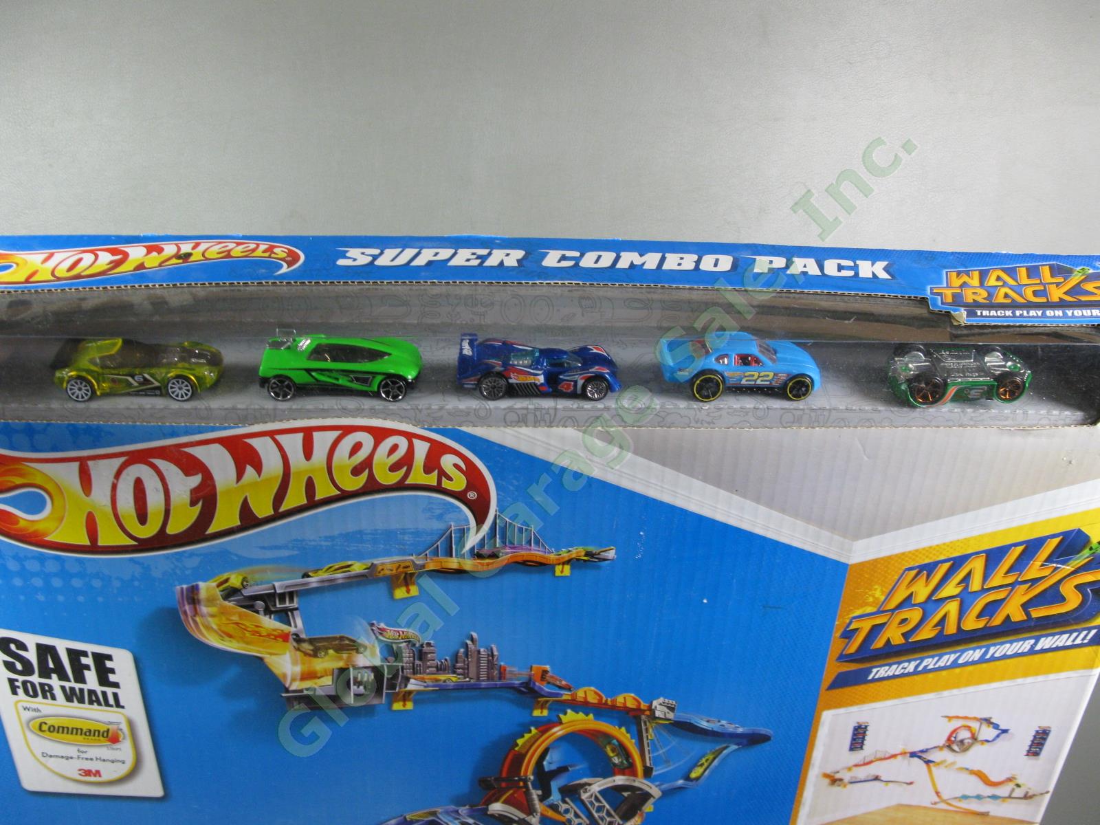 2012 Hot Wheels Super Wall Tracks Combo Pack Car Drift Rally Daredevil Curve Set 1