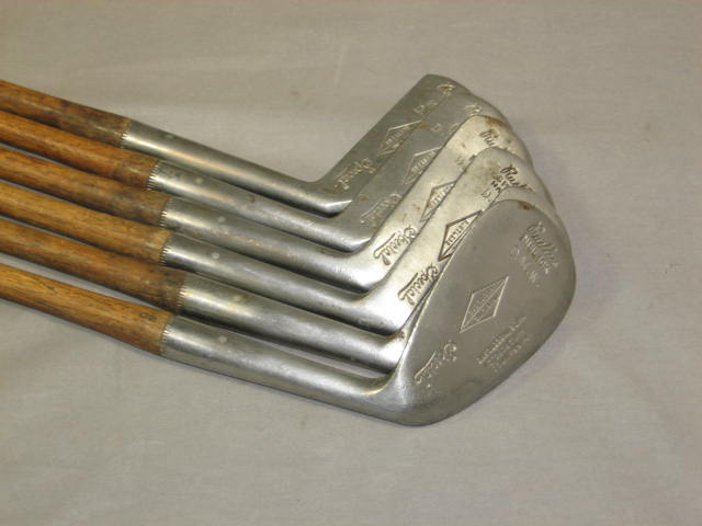 Vintage True Line Rustless Hickory Shaft Golf Clubs Set 3