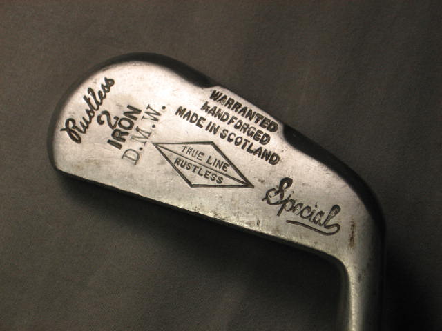 Vintage True Line Rustless Hickory Shaft Golf Clubs Set 5