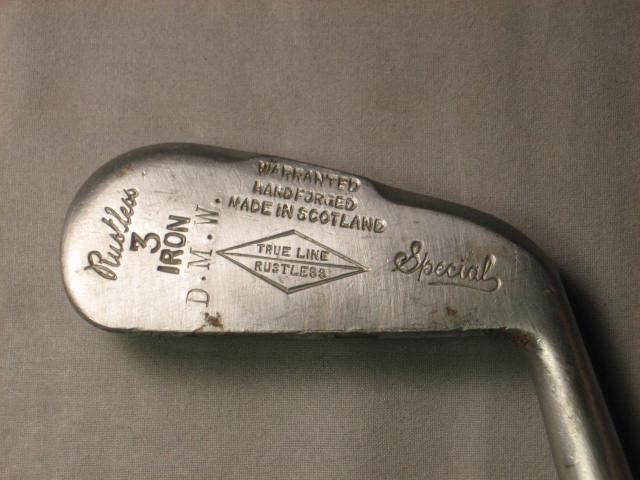 Vintage True Line Rustless Hickory Shaft Golf Clubs Set 6