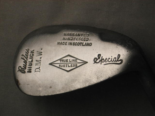 Vintage True Line Rustless Hickory Shaft Golf Clubs Set 10