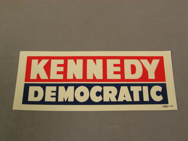 Original 1960 JFK John Kennedy Campaign Poster Sticker 4