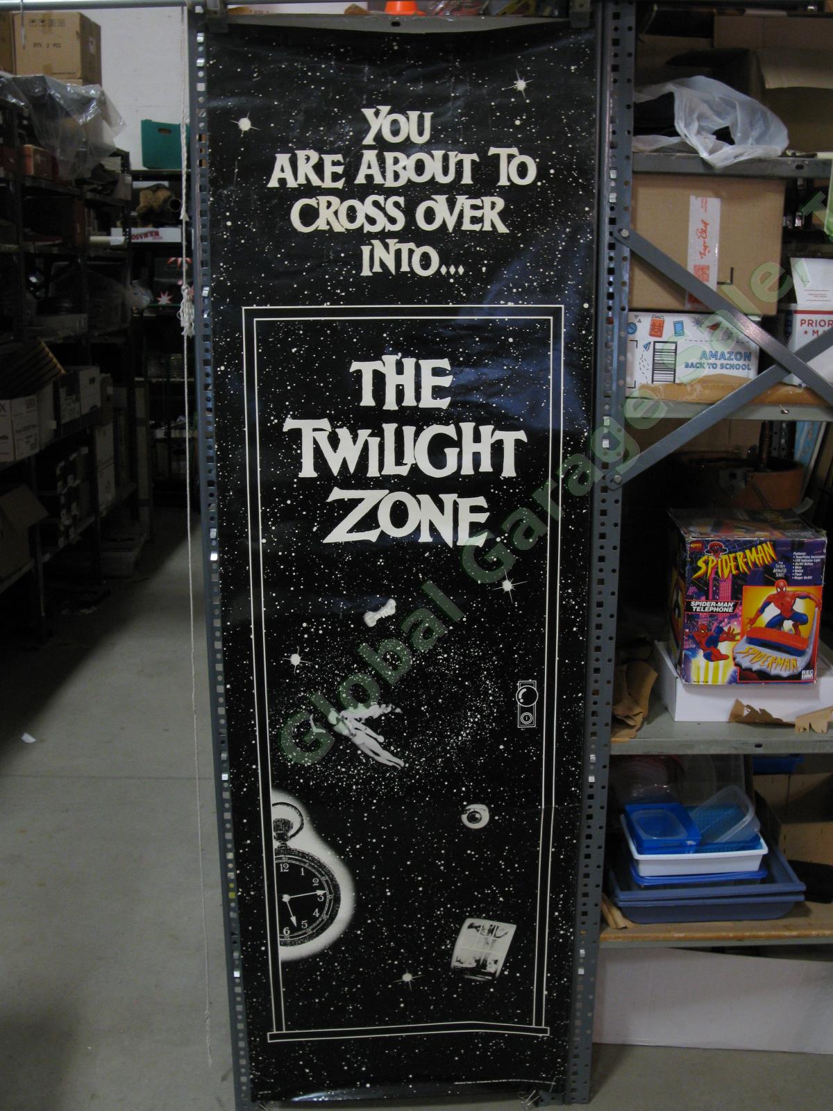 Original VTG 1989 Twilight Zone TV Show Sci-Fi Poster CBS National Trends 72x23