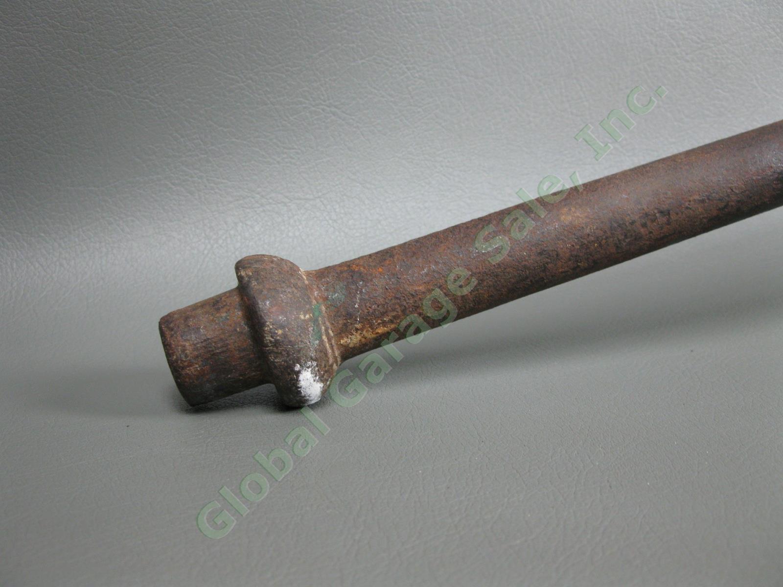 VTG Antique Blacksmith #2 Post Leg Vise 4 1/2" Jaw Clamp 53 lb Anvil Tool Forge 3