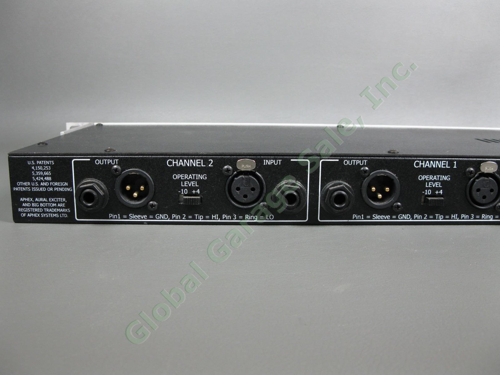 Aphex Aural Exciter And Optical Big Bottom Rack Unit Audio Processor 59887 IWC 4