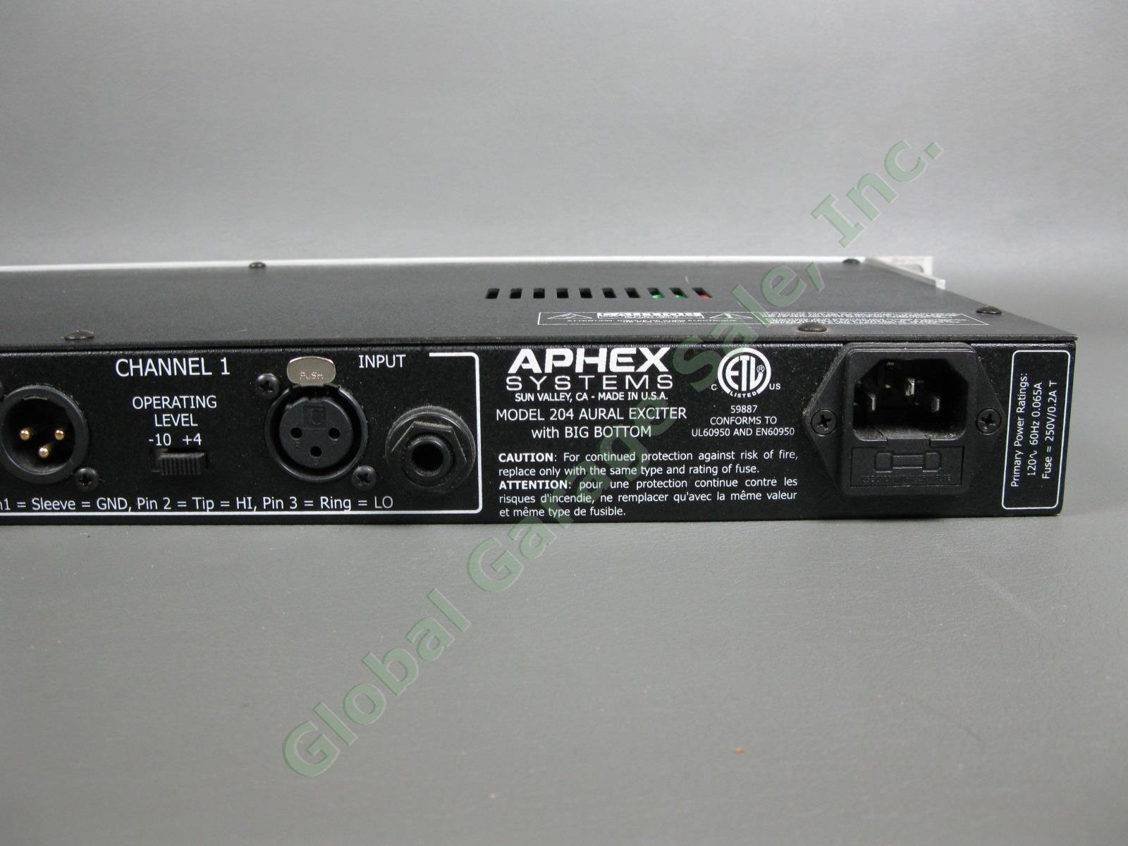 Aphex Aural Exciter And Optical Big Bottom Rack Unit Audio Processor 59887 IWC 5