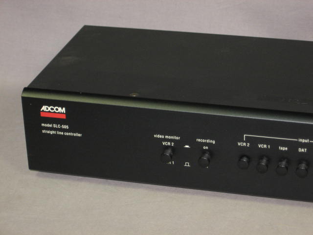 Adcom SLC-505 SLC505 Straight Line Controller Preamp NR 1
