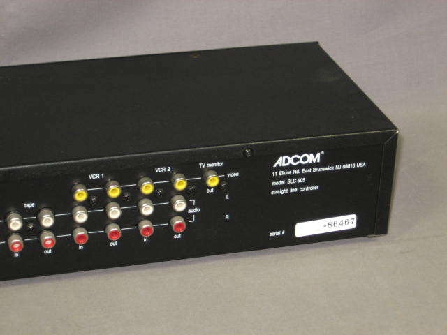 Adcom SLC-505 SLC505 Straight Line Controller Preamp NR 5