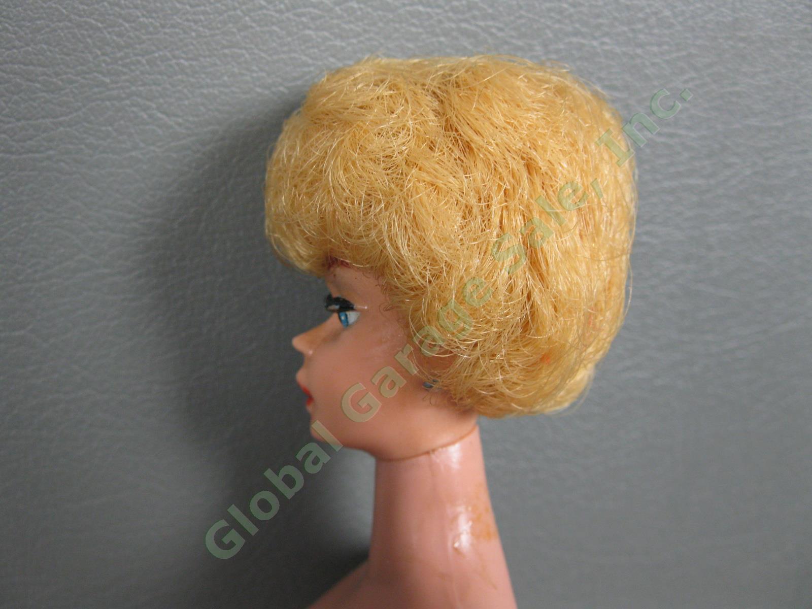 Original Vintage 850 Bubblecut Blonde Barbie Doll Black White Swimsuit Japan Box 3