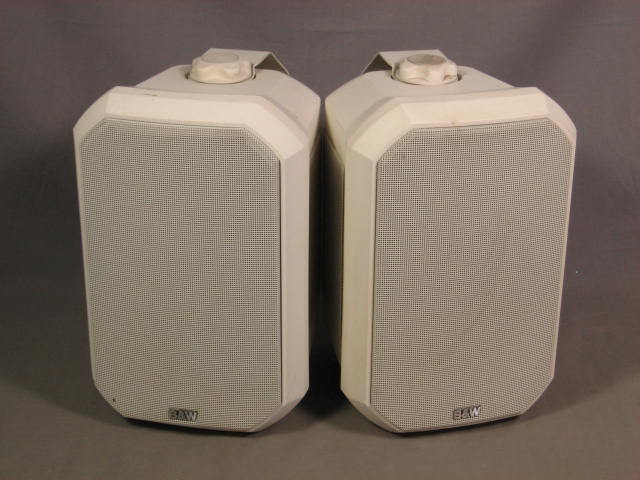 B&W Bowers & Wilkins WP-1 White Indoor Outdoor Weatherproof Monitor Speakers