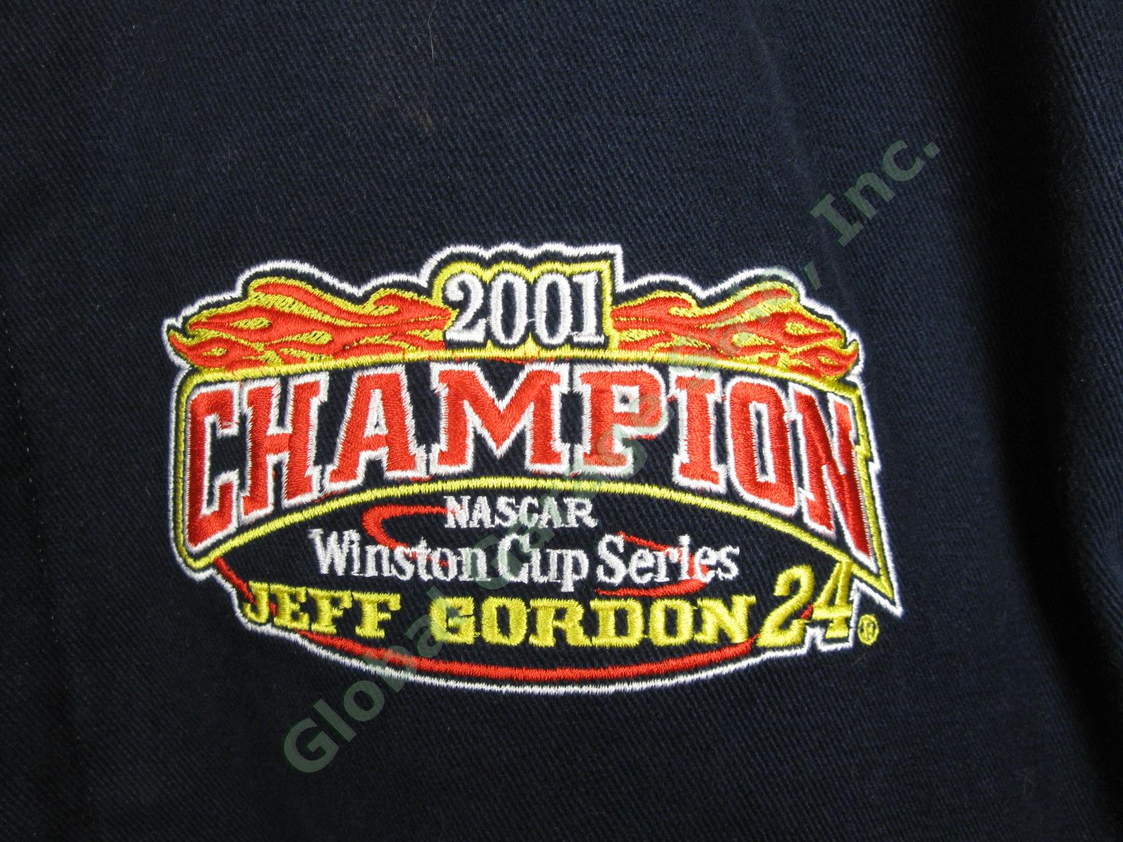 Jeff Gordon NASCAR Mens Large 2001 Champion 24 Embroidered Racing Jacket Chase 1