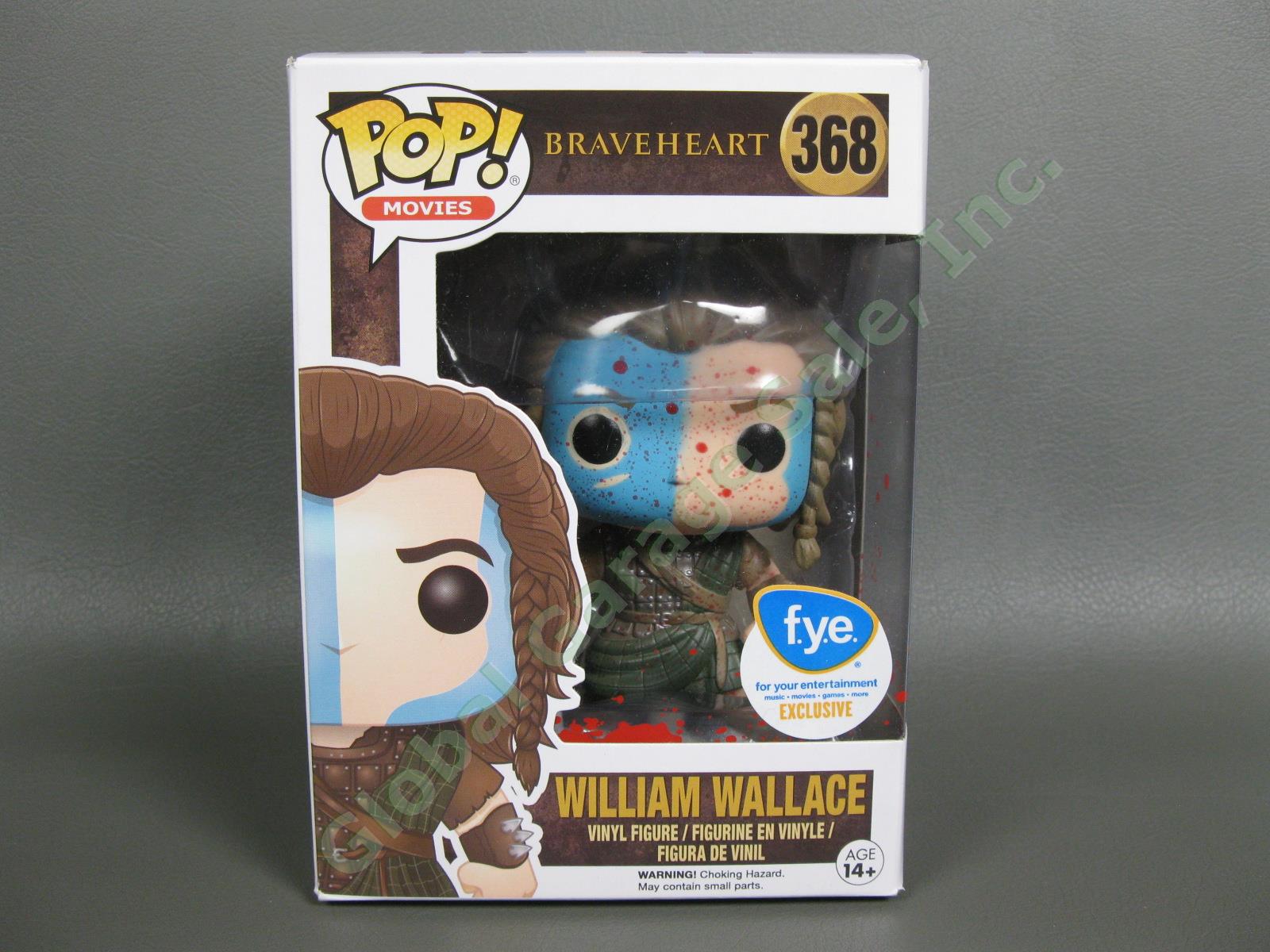 NEW Funko Pop #368 Braveheart William Wallace Bloody Face FYE Exclusive Figure