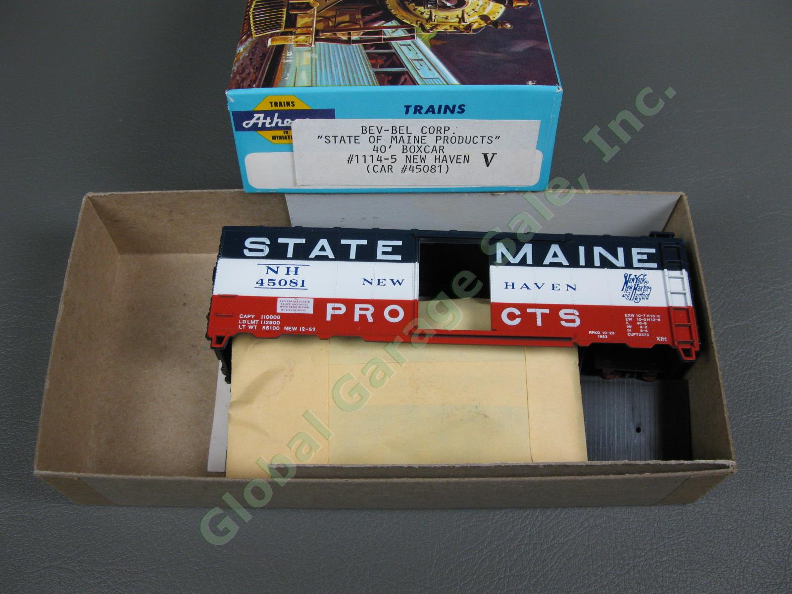 5 NEW HO Athearn Bev-Bel NH New Haven Maine Products Model Train Boxcar Set NR 6